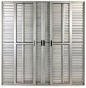 Ver imagem 1 de Porta de Aluminio Balcão 6 Folhas com Fechadura Linha Premium:2,10 X 1,50/brilhante