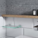 Ver imagem 4 de Saboneteira para Banheiro Troia Suporte Fenda Prata 1040tr