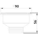 Ver imagem 2 de Valvula de Pia cuba Cozinha Americana Inox 3.1/2 9cm