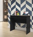 Ver imagem 1 de Escrivaninha Mesa de Computador 2 Gavetas Cor Preto - Comprar Móveis em Casa