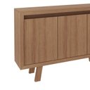 Ver imagem 3 de Balcão Armário para Escritório 3 Portas Me4120 Amendoa - Tecnomobili
