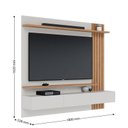 Ver imagem 4 de Painel para Tv Home Suspenso Juriti 1.8 Off White Matte Freijó com Mesa de Centro Jeri Freijó Off Wh