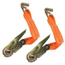 Ver imagem 1 de Catraca Movel Kit 2 Uni Amarraçao de Carga Gancho em J Mudança Caminhao Moto Obra Multiuso