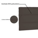 Ver imagem 5 de Cabeceira Painel Estofada Cama Box Casal King La Italian 195cm Suede Café - Desk Design