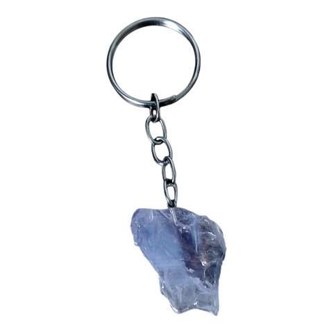 Chaveiro Pedra Quartzo Lavanda Bruta Paz Cura Serenidade