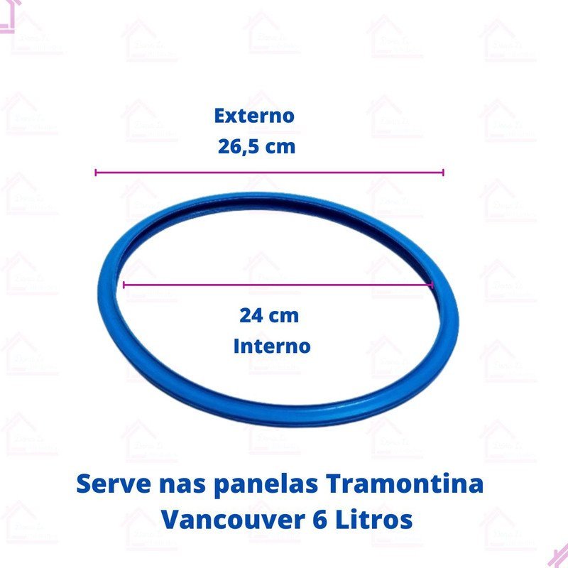 Borracha Panela de Pressão Peso e Válvula Tramontina Vancouver 6l - 2