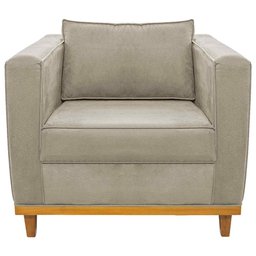 Poltrona Decorativa Europa Corano Bege AM Decor - 3