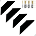 Ver imagem 1 de 4 Suportes de Prateleira Estilo Mão Francesa Formato Trapézio Moderno Sala Quarto Cozinha