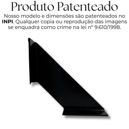 4 Suportes de Prateleira Estilo Mão Francesa Formato Trapézio Moderno Sala Quarto Cozinha - 9