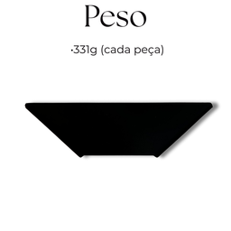 4 Suportes de Prateleira Estilo Mão Francesa Formato Trapézio Moderno Sala Quarto Cozinha - 7