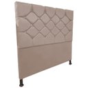 Ver imagem 1 de Cabeceira de Cama Box Viúva 130cm Estofada Kasi Bege