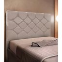 Ver imagem 2 de Cabeceira de Cama Box Viúva 130cm Estofada Kasi Bege