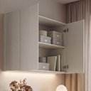 Ver imagem 2 de Ponte Planejada Solteiro 2 Portas com LED Samambaia CabeCasa MadeiraOriginals Off White