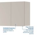 Ver imagem 6 de Ponte Planejada Solteiro 2 Portas com LED Samambaia CabeCasa MadeiraOriginals Off White