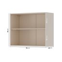 Ver imagem 4 de Ponte Planejada Solteiro 2 Portas com LED Samambaia CabeCasa MadeiraOriginals Off White
