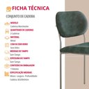 Ver imagem 5 de Conjunto com 2 Cadeiras Metal Marchezine Moderna Mobilia