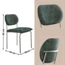 Ver imagem 3 de Conjunto com 2 Cadeiras Metal Marchezine Moderna Mobilia