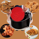 Ver imagem 4 de Protetor P/ Fritadeira Redondo Air Fryer Vermelho 19cm Unyhome.