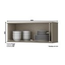 Ver imagem 5 de Armário De Cozinha 01 Porta Basculante 80 Cm évelin Henn Duna Cristal