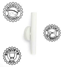 Kit 2 Arandela Foco Duplo Slim Palito - Branco + Led Gu10 - 2