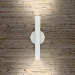 Kit 2 Arandela Foco Duplo Slim Palito - Branco + Led Gu10 - 4