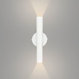 Kit 2 Arandela Foco Duplo Slim Palito - Branco + Led Gu10 - 5