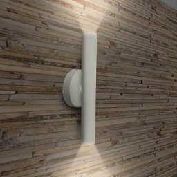 Kit 2 Arandela Foco Duplo Slim Palito - Branco + Led Gu10 - 1