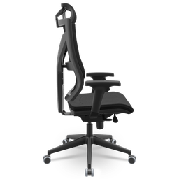 Cadeira Escritório Presidente Giratória Darix X+ Slider Braços Reguláveis Assento Estofado em Poliés - 3