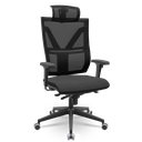 Ver imagem 1 de Cadeira Escritório Presidente Giratória Darix X+ Slider Braços Reguláveis Assento Estofado em Poliés