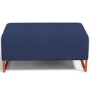 Ver imagem 5 de Puff Decorativo Sala De Estar Cléo 90cm Base De Ferro Cobre W01 Suede Azul Marinho - Lyam Decor