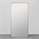 Ver imagem 1 de Espelho Greta Natural e Prata - 1,08mx2,10m Abra Casa