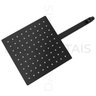 Chuveiro Ducha Slim Quadrado Inox 20x20cm Preto Fosco - 11