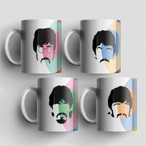 The Beatles - 4 Canecas de qualidade premium