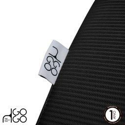 Cadeira Secretária Escritório Ergonômica Gogo Chair Gof-101 Fixa - Preta - 9