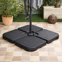 Ver mais imagens de Ombrelone com Led Articulado Guarda Sol de Praia Jardim Lateral 3 Metros Base 60l Bege Rm Decor