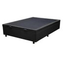Ver imagem 2 de Base Box Baú Casal Blindado 138x188 Corino Preto Bio Box