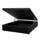 Ver imagem 1 de Base Box Baú Casal Blindado 138x188 Corino Preto Bio Box