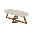 Ver imagem 3 de Jogo de Mesas Laterais e Mesa de Centro Juventus Redondo MDF Madeira Off White Nature Casah