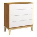 Ver imagem 1 de Cômoda Gaveteiro Classic Elfe Branco Acetinado Savana Natural - Reller