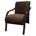 Ver imagem 2 de Kit 3 Poltronas Decorativas 1 Lugar Santa Tecido Marrom