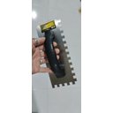 Ver imagem 3 de Kit 3 Ferramentas-1 Desempenadeira Dentada Aço+1 Marreta Borracha Branca 60mm+1 Marreta 40mm