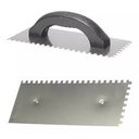 Ver imagem 4 de Kit 3 Ferramentas-1 Desempenadeira Dentada Aço+1 Marreta Borracha Branca 60mm+1 Marreta 40mm