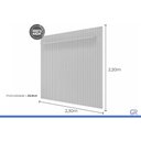 Ver imagem 3 de Painel Home p/ TV 75 pol Maragogi 230cm Off White Permóbili