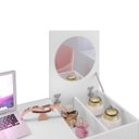 Ver imagem 5 de Escrivaninha Mesa Escritório Penteadeira 1 Porta 1 Gaveta Capricho Espresso Móveis