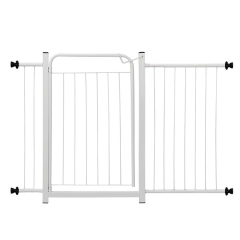 Grade Proteção Segurança Portão Pet 80cm Branco Bebê Cão com Extensor 1 de 10cm e 1 de 40cm Itagold