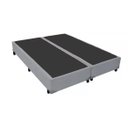 Ver imagem 1 de Base Cama Box Bipartido Queen Size Couro Sintético Cinza 40x158x198