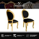 Ver imagem 6 de 4 Cadeira Medalhao Madeira Maciça Design Ingles Luxo Poltrona Entalhada Renascentista Natural Ingles