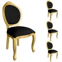 Ver imagem 1 de 4 Cadeira Medalhao Madeira Maciça Design Ingles Luxo Poltrona Entalhada Renascentista Natural Ingles
