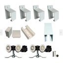 Ver imagem 4 de Porta de Correr Verniz com Kit Alumínio Branco - 210x60