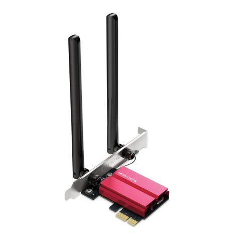 Placa de Rede Wi-fi Mercusys Ma86xe Axe5400 - Wi-fi 6 e Bluetooth 5.3 - Tri-band - 2 Antenas